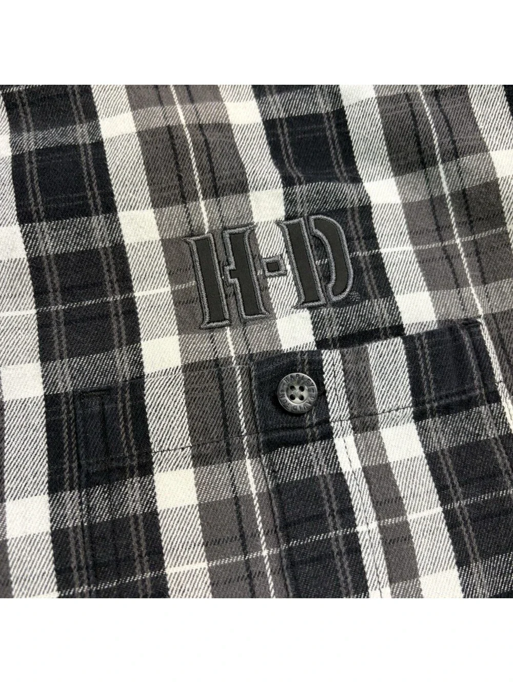 Harley Davidson Motorcycles Plaid Flannel Button Up Size 2XL